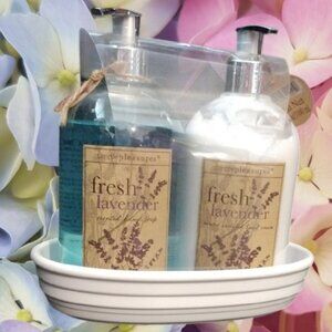 Lavender Hand Care Set Lavender Scent Hand Cream and Soap with Dish